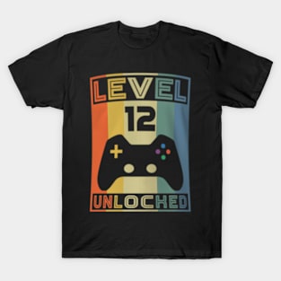 Level 12  Video  12th Birthday Gaming T-Shirt